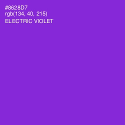 #8628D7 - Electric Violet Color Image