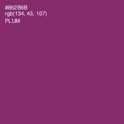 #862B6B - Plum Color Image