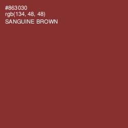 #863030 - Sanguine Brown Color Image