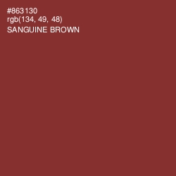 #863130 - Sanguine Brown Color Image