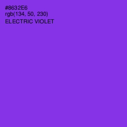 #8632E6 - Electric Violet Color Image