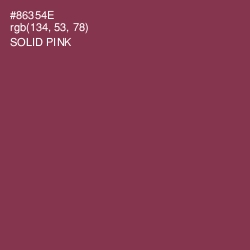 #86354E - Solid Pink Color Image