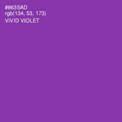 #8635AD - Vivid Violet Color Image