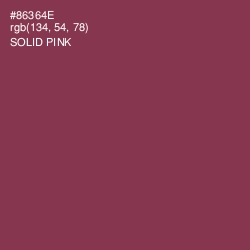 #86364E - Solid Pink Color Image