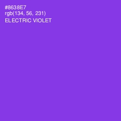 #8638E7 - Electric Violet Color Image