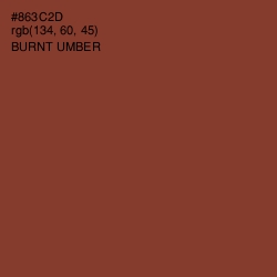 #863C2D - Burnt Umber Color Image