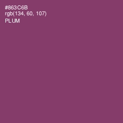 #863C6B - Plum Color Image