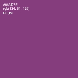 #863D7E - Plum Color Image
