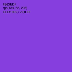 #863EDF - Electric Violet Color Image