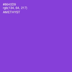 #8640D9 - Amethyst Color Image