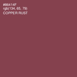 #86414F - Copper Rust Color Image
