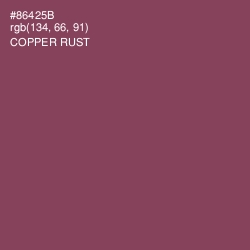 #86425B - Copper Rust Color Image