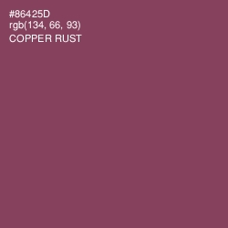 #86425D - Copper Rust Color Image