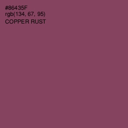 #86435F - Copper Rust Color Image