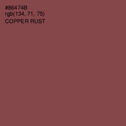 #86474B - Copper Rust Color Image