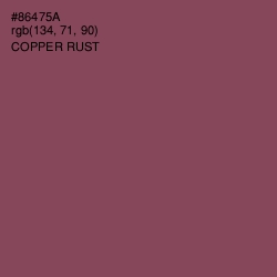 #86475A - Copper Rust Color Image