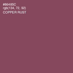 #86485C - Copper Rust Color Image