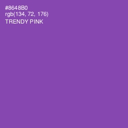 #8648B0 - Trendy Pink Color Image