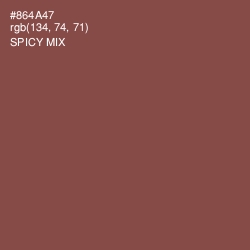 #864A47 - Spicy Mix Color Image