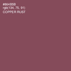 #864B5B - Copper Rust Color Image