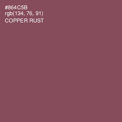 #864C5B - Copper Rust Color Image