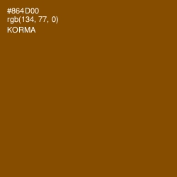 #864D00 - Korma Color Image