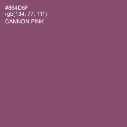 #864D6F - Cannon Pink Color Image