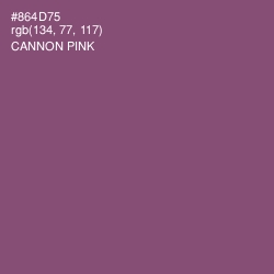 #864D75 - Cannon Pink Color Image