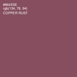 #864E5E - Copper Rust Color Image