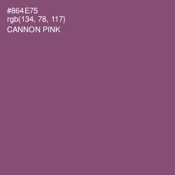 #864E75 - Cannon Pink Color Image