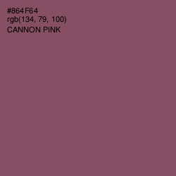 #864F64 - Cannon Pink Color Image