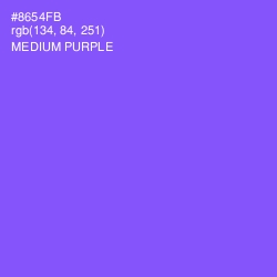 #8654FB - Medium Purple Color Image