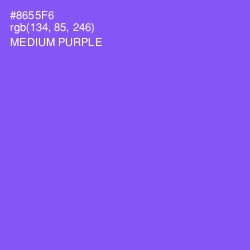 #8655F6 - Medium Purple Color Image