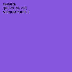 #8656DE - Medium Purple Color Image