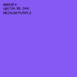 #8659F4 - Medium Purple Color Image