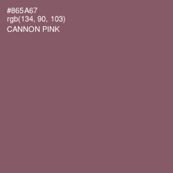 #865A67 - Cannon Pink Color Image