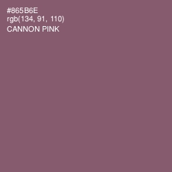 #865B6E - Cannon Pink Color Image