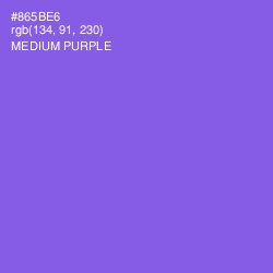 #865BE6 - Medium Purple Color Image