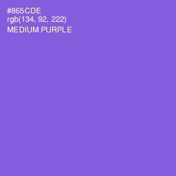 #865CDE - Medium Purple Color Image