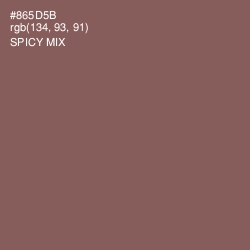#865D5B - Spicy Mix Color Image