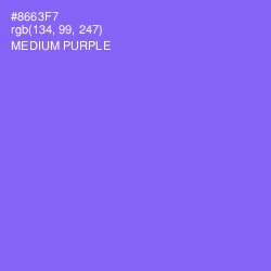 #8663F7 - Medium Purple Color Image