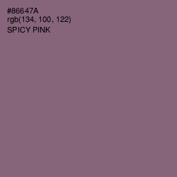 #86647A - Spicy Pink Color Image