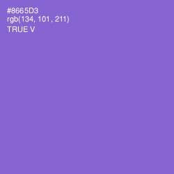 #8665D3 - True V Color Image