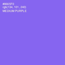 #8665F0 - Medium Purple Color Image