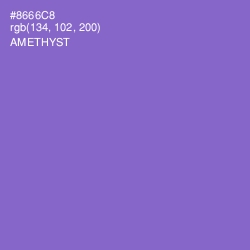 #8666C8 - Amethyst Color Image