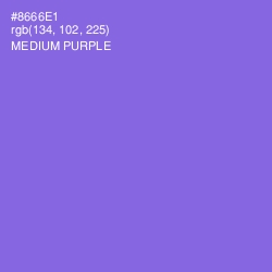 #8666E1 - Medium Purple Color Image