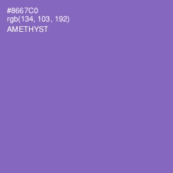 #8667C0 - Amethyst Color Image