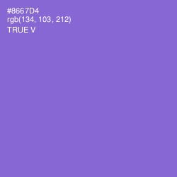 #8667D4 - True V Color Image