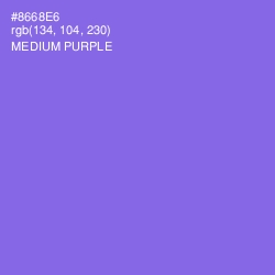 #8668E6 - Medium Purple Color Image