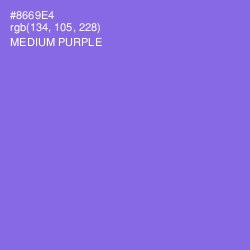 #8669E4 - Medium Purple Color Image
